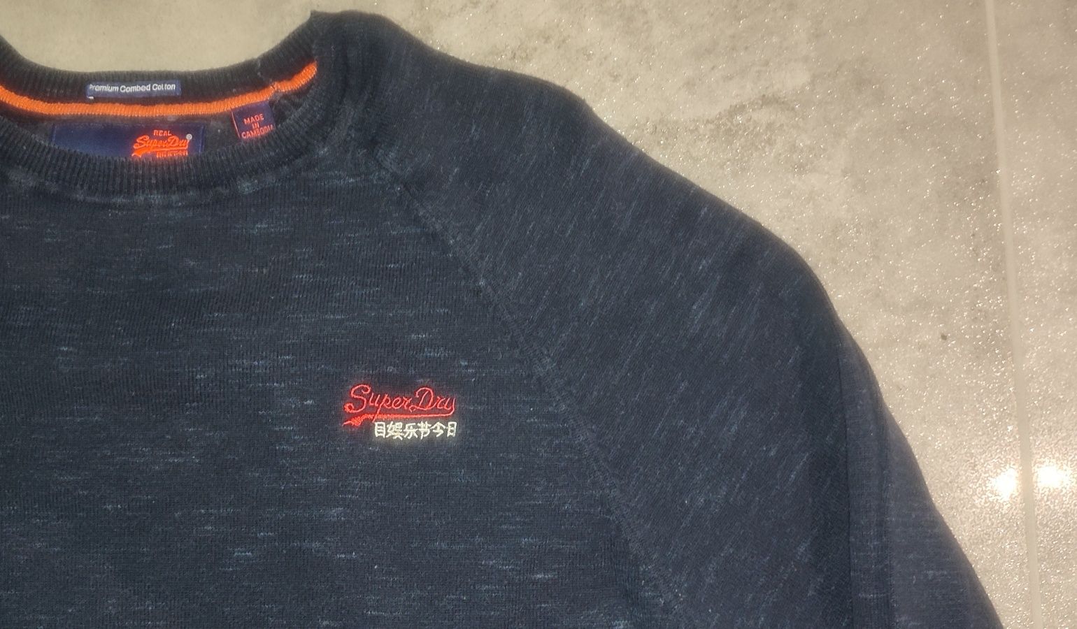 Sweter Superdry r. M granatowy