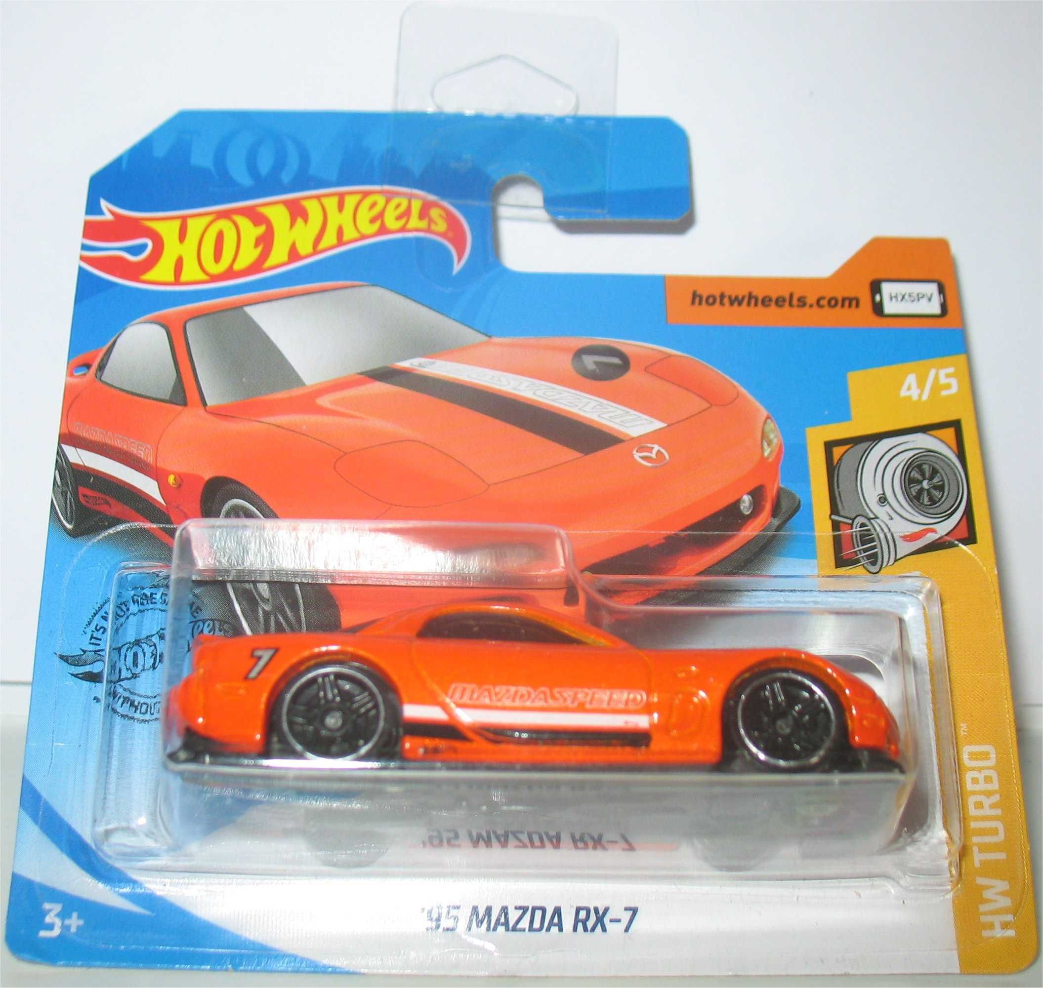 Hot Wheels - 95 Mazda RX-7 (laranja - 2020)