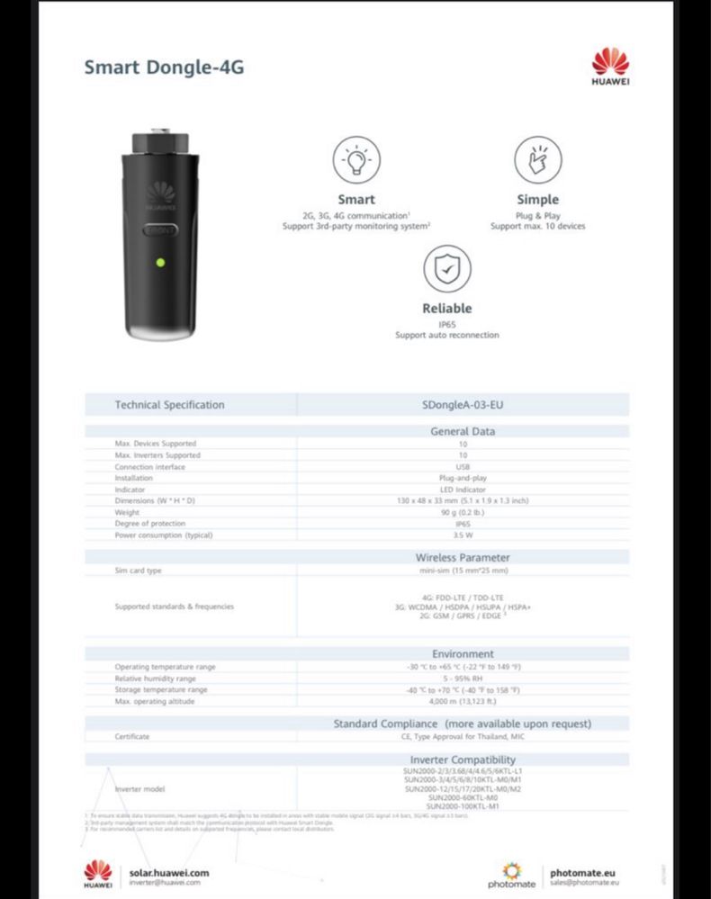 Smart Dongle Huawei 4G