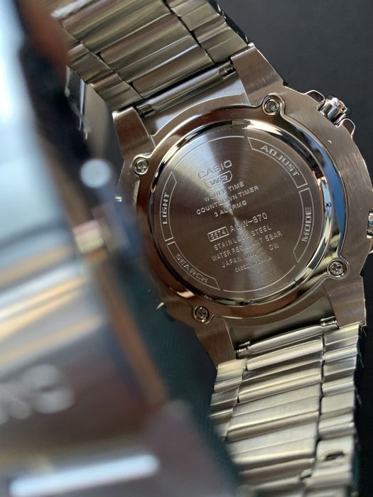 Годинник чоловічий Casio AMW-870D-1A Оригінал Гараетія Часы Касио