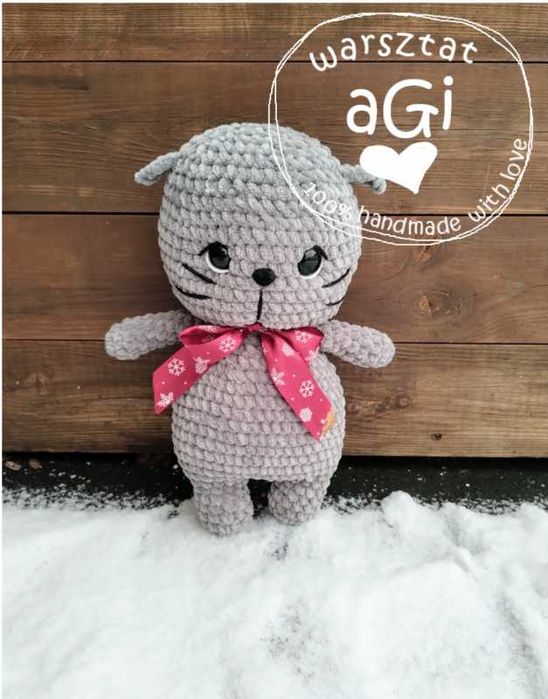 Kotek, maskotka, handmade, prezent