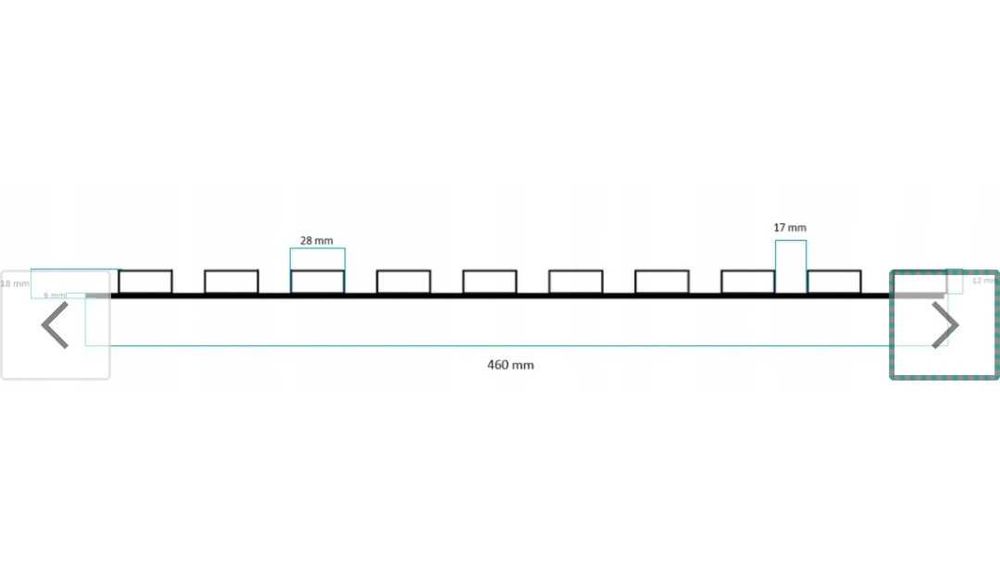 Lamel na filcu 46x275