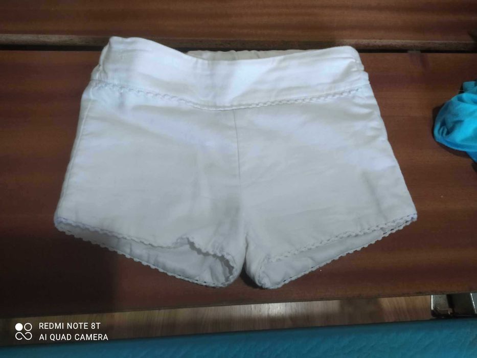 Calção menina branco Lolittos 8 anos