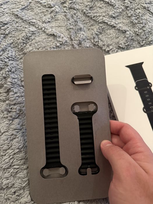 Ремешок Ocean Band Black (чёрный) для Apple Watch Ultra 2 49 mm