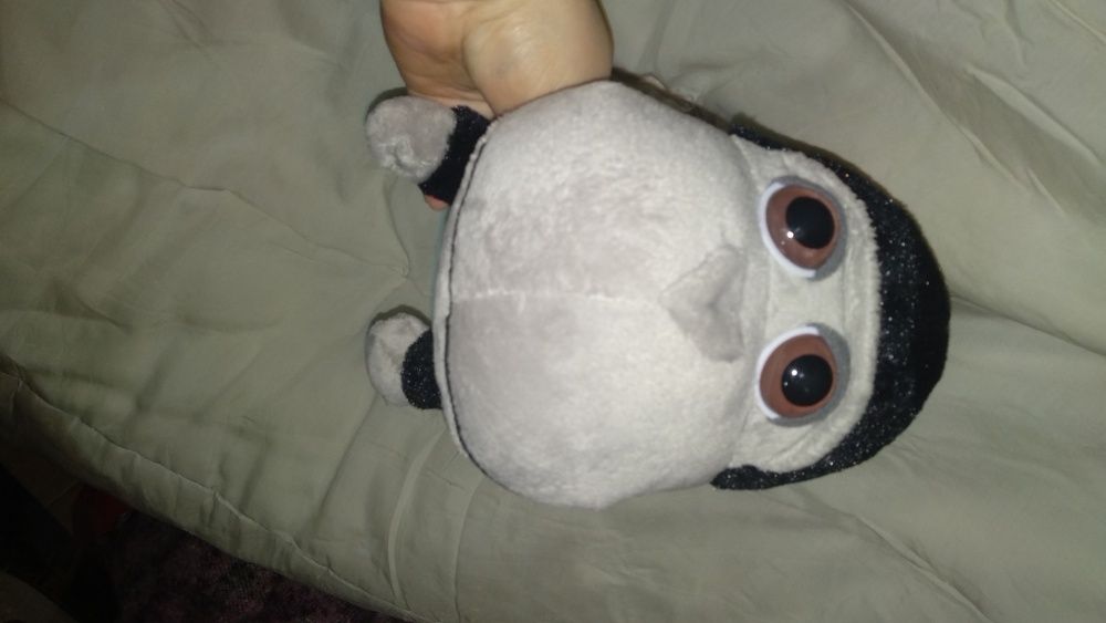 игрушка обезьяна крутая крупная глазастик черная крупная голова