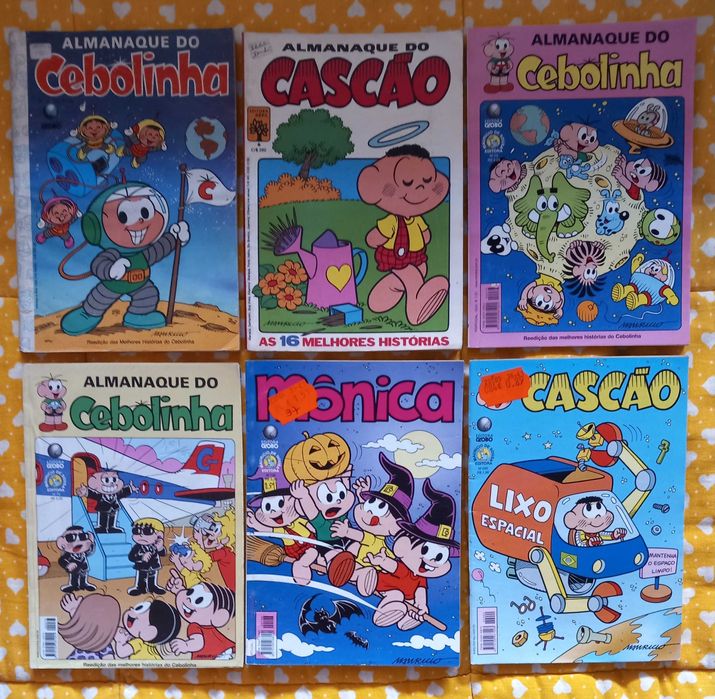 6 revistas Turma da Monica