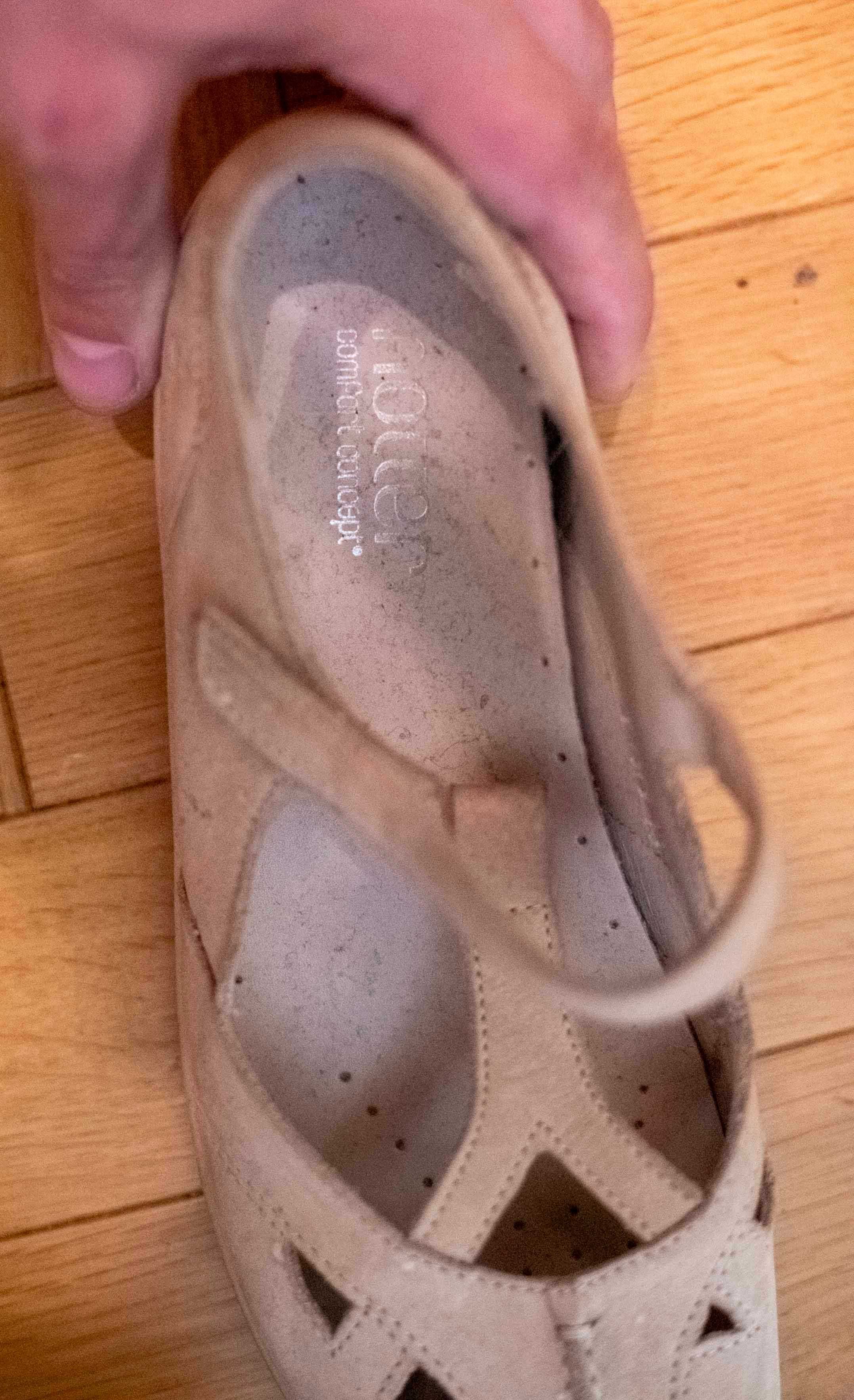 Buty Hotter Nutmeg Soft Beige Nubuck UK 4 EUR 37 Pumps Mary Jane