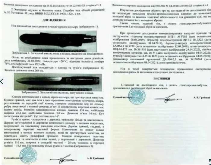 Ніж туристичний. Набір