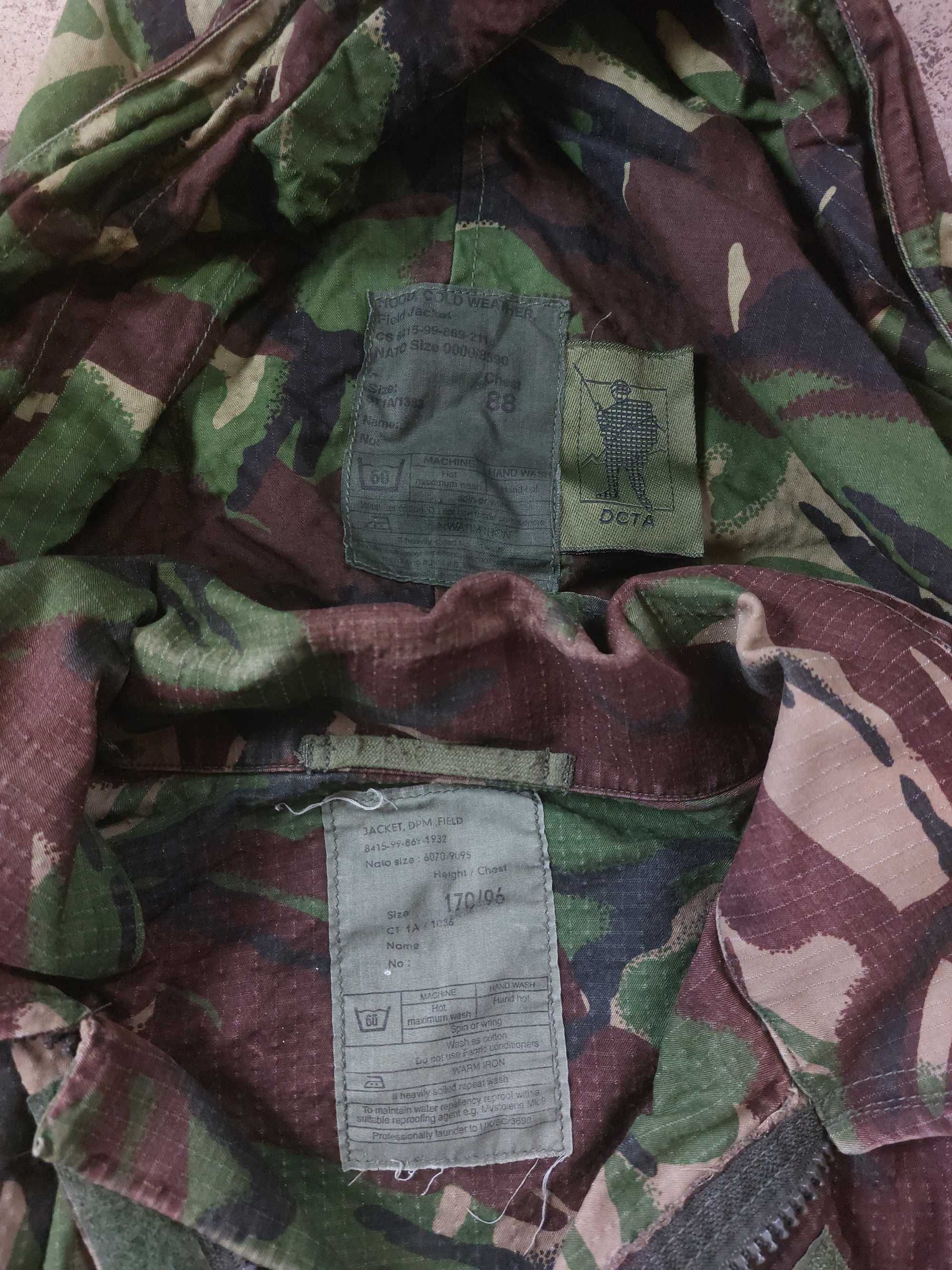 Zestaw oporządzenia i mundur UK Army DPM