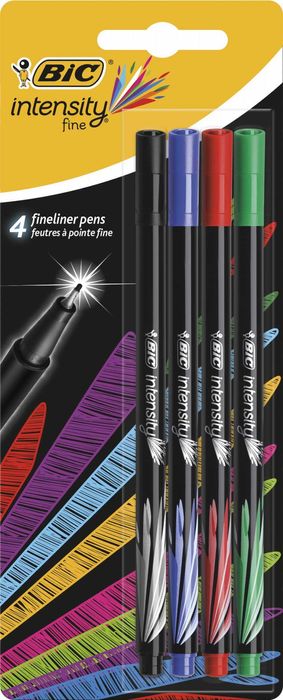 Cienkopis kreślarski BIC Intensity 4 szt. 0,4 mm wielokolorowe