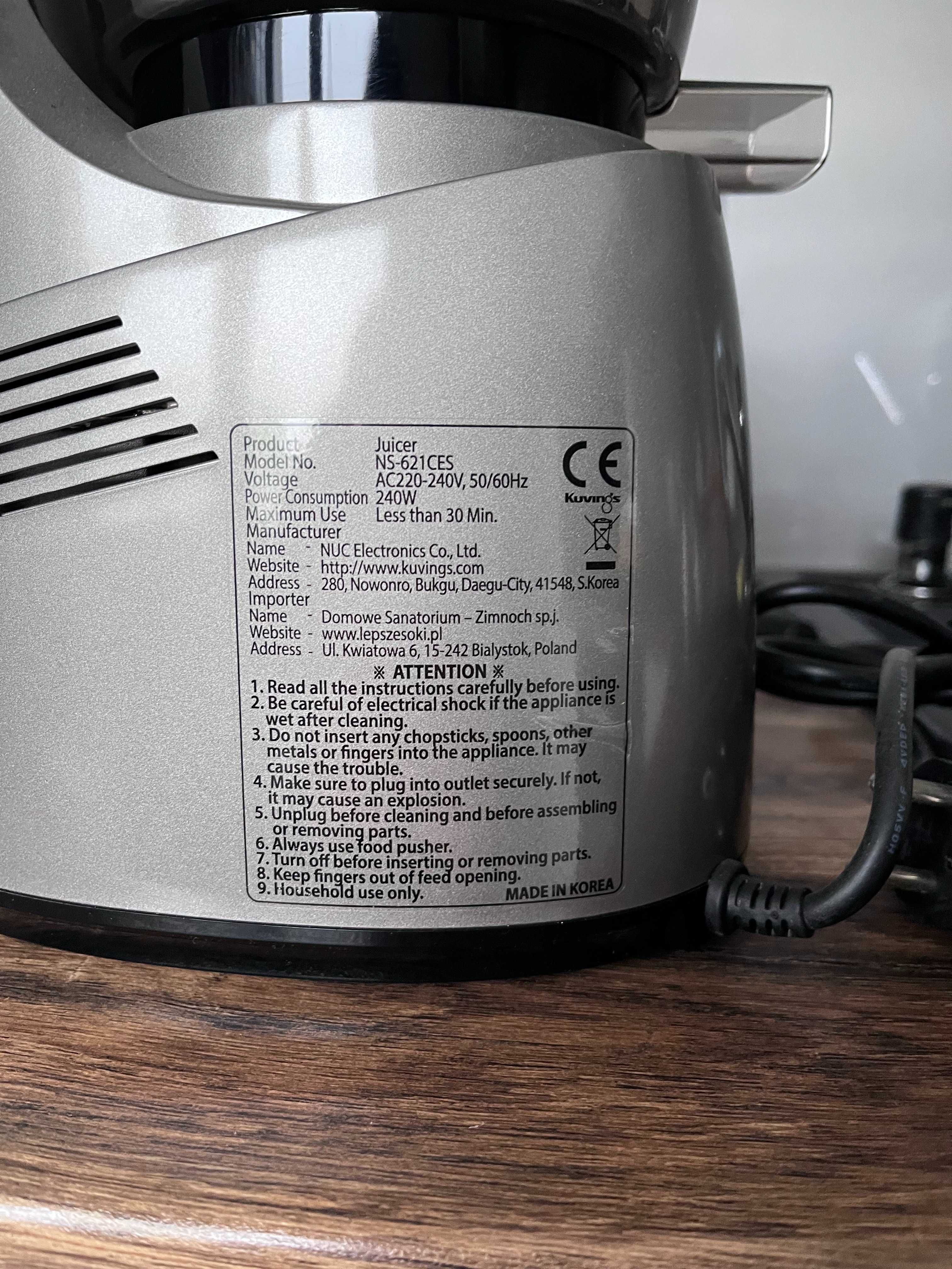 Wyciskarka Kuvings C9900