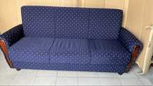 Sofa azul 190 cm