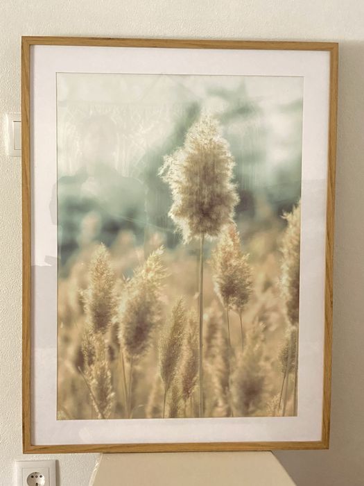 Vários quadros com tela boho