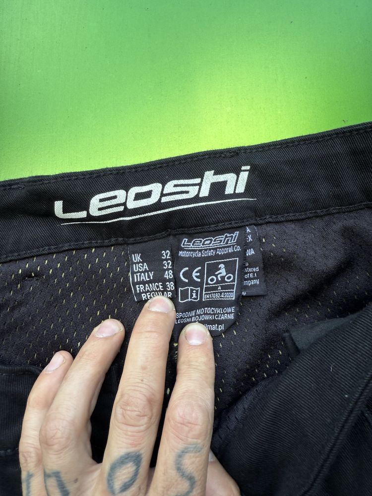 Spodnie motocyklowe Leoshi Bojówki czarne 32