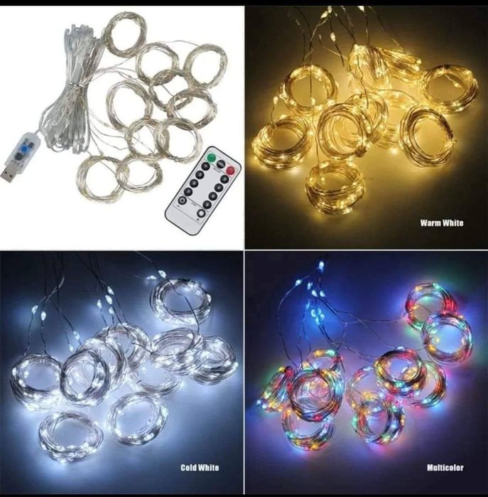 АКЦІЯ, Новорічна гірлянда-ШТОРА 300 LED 3х3 м. з дистанційним пультом