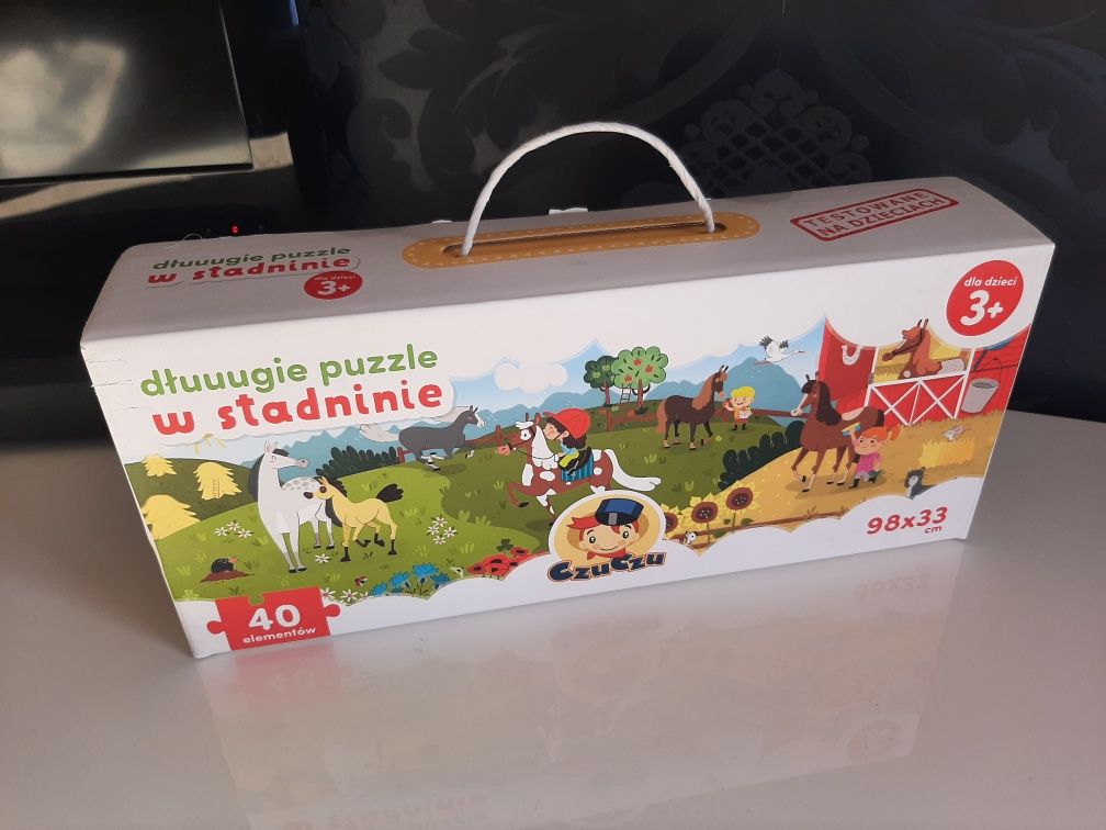 Czuczu dłuuugie puzzle W stadninie długie puzzle