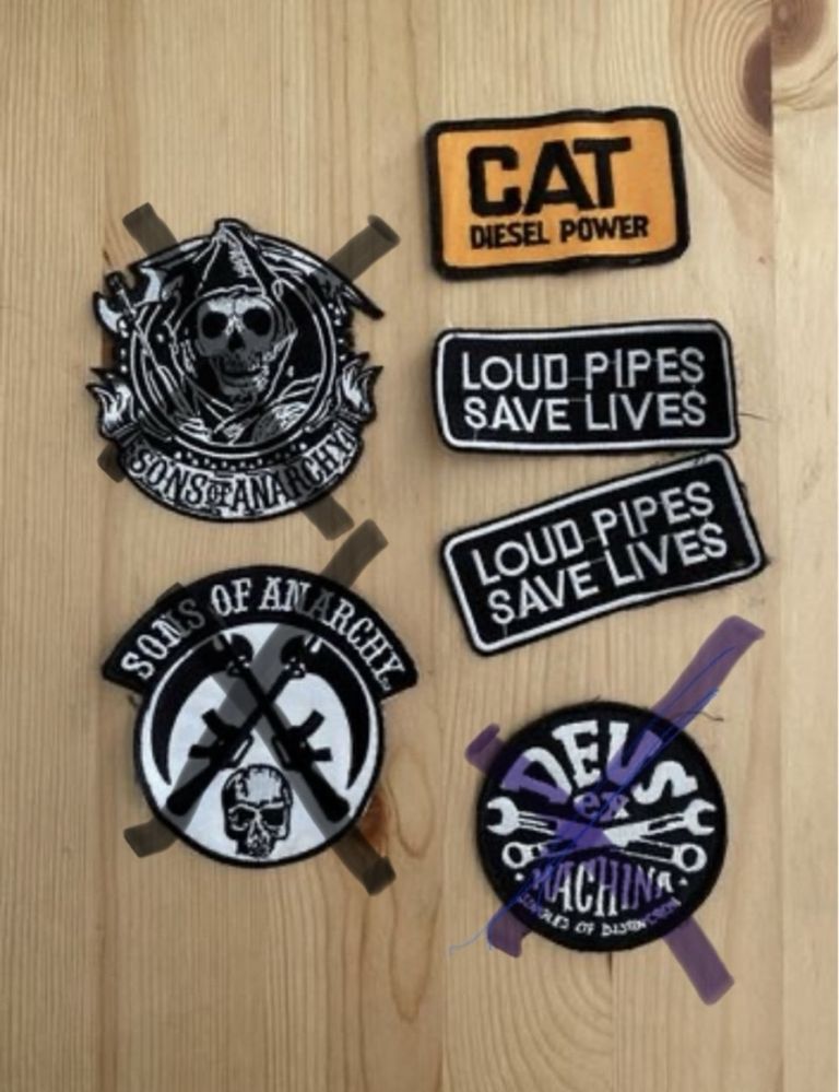 Patch remendos vários samcro cat Deus teia valcom