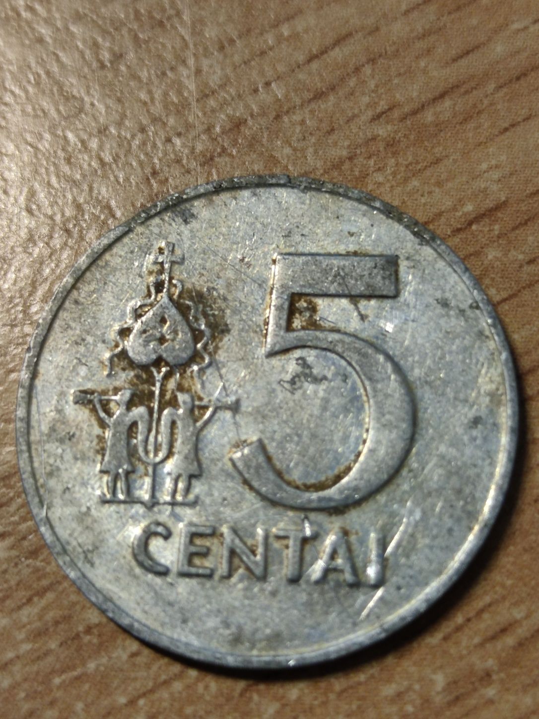 5 centai Litwa moneta