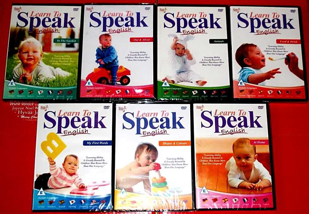 7 DVD Learn to speak angielski niemiecki hiszpański francuski japoński