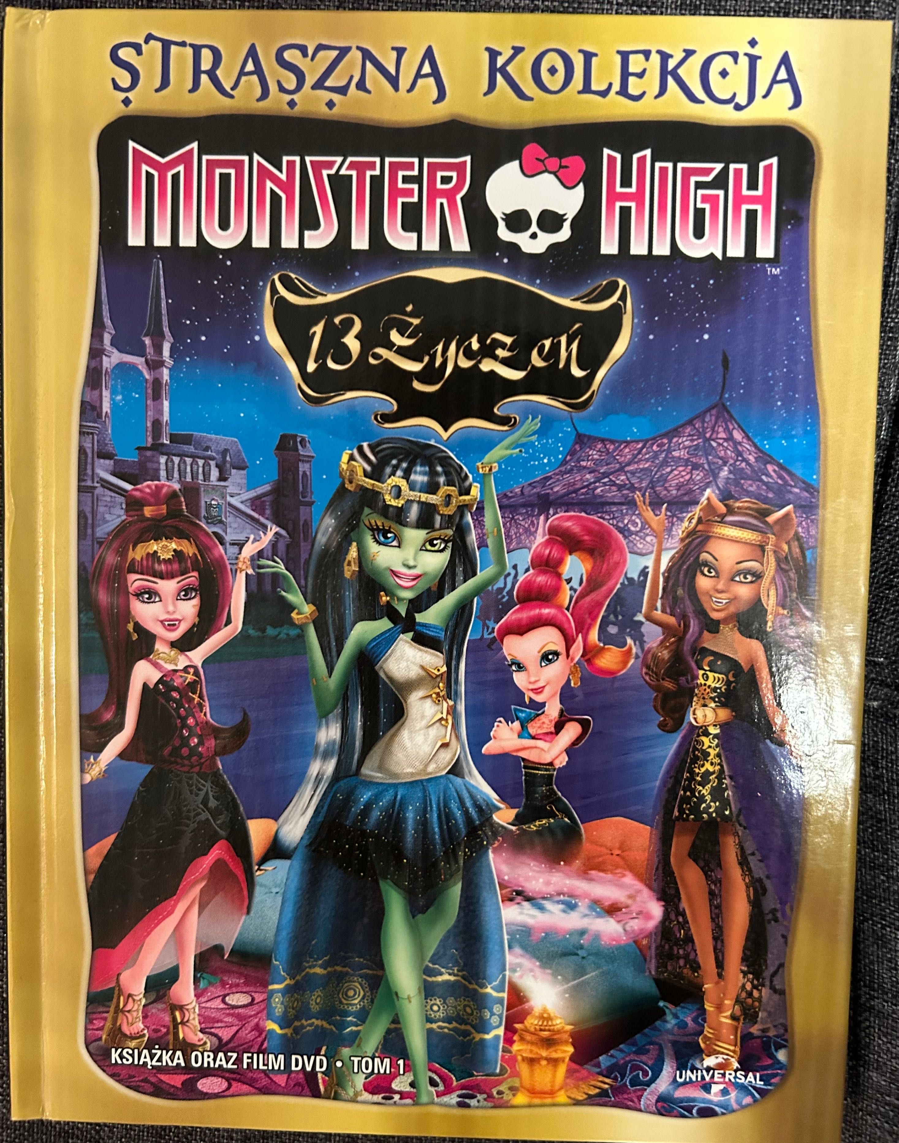 MONSTER HIGH 13 życzeń. Płyta DVD i książka