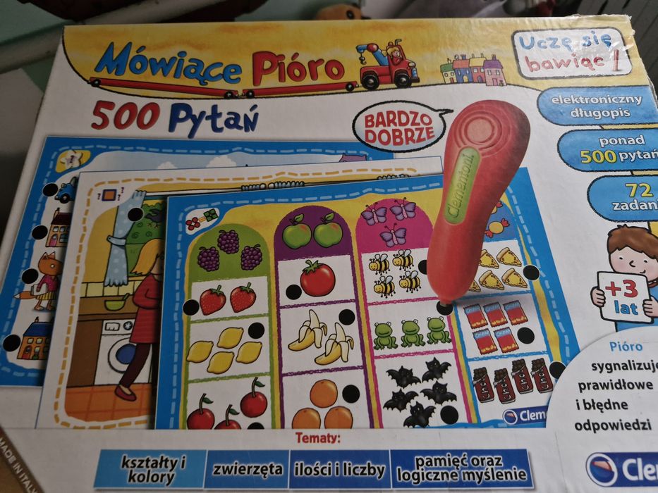 Mówiące pióro kształty itp