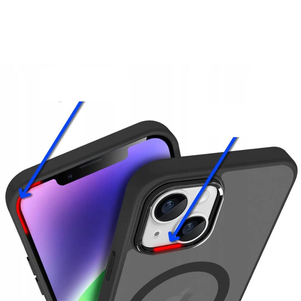 Etui do iPhone 14 MagSafe Matt Case Hybrydowa Obudowa Czarny