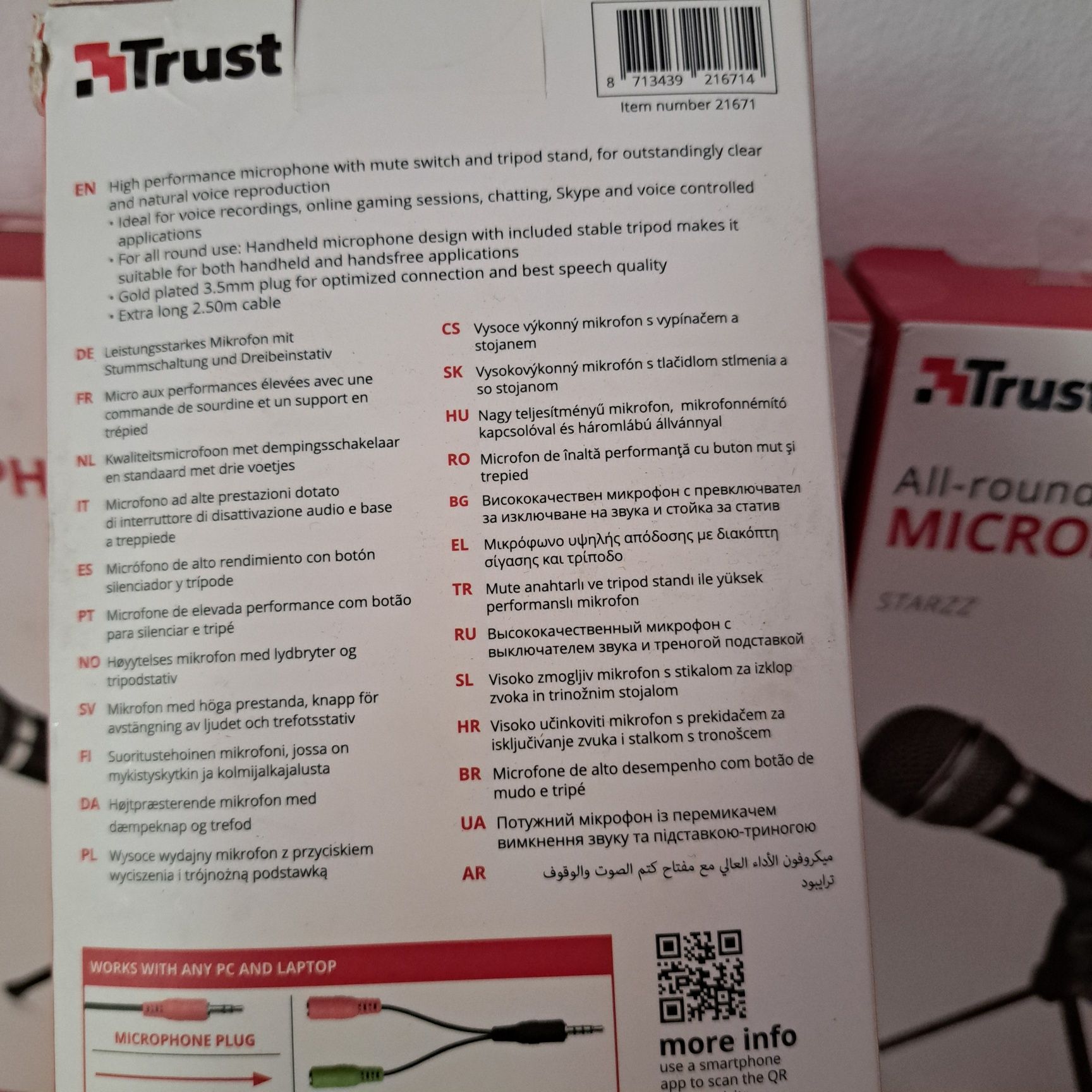 Mikrofon TRUST Starzz All-round Microphone Dookólny