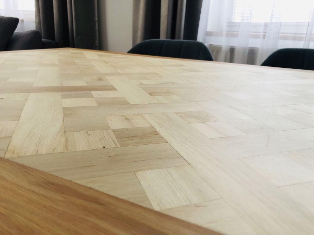 Stół drewniany 6-osobowy mozaika