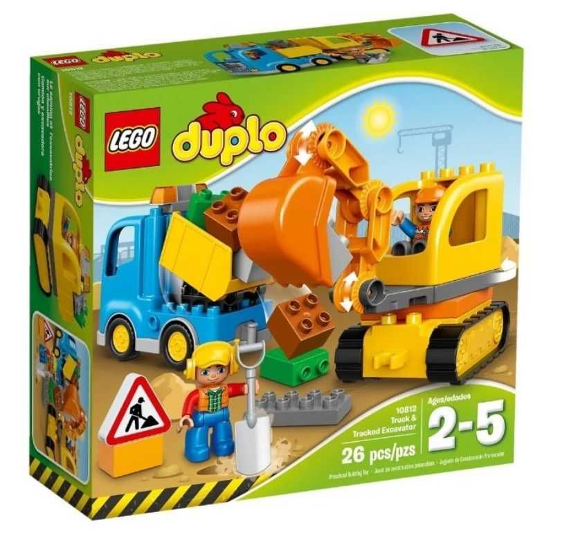 Klocki LEGO DUPLO 10812 Ciężarówka i koparka gąsienicowa