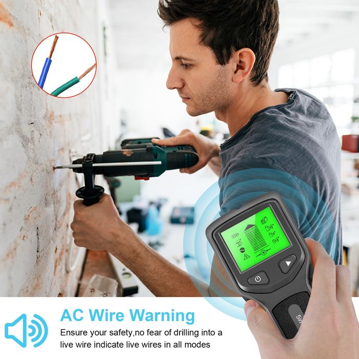 HW430 детектор прихованої проводки, дерева та металла. Шукач скрытой