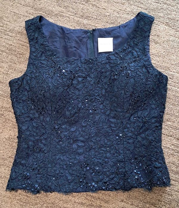 Gorset damski granatowy Pronovias Barcelona rozmiar 42