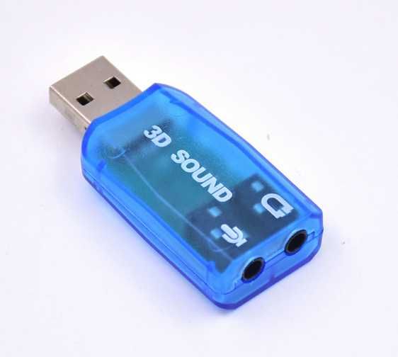 Зовнішня звукова карта USB 2.0 мікрофон, адаптер USB2Sound (3D 5.1)