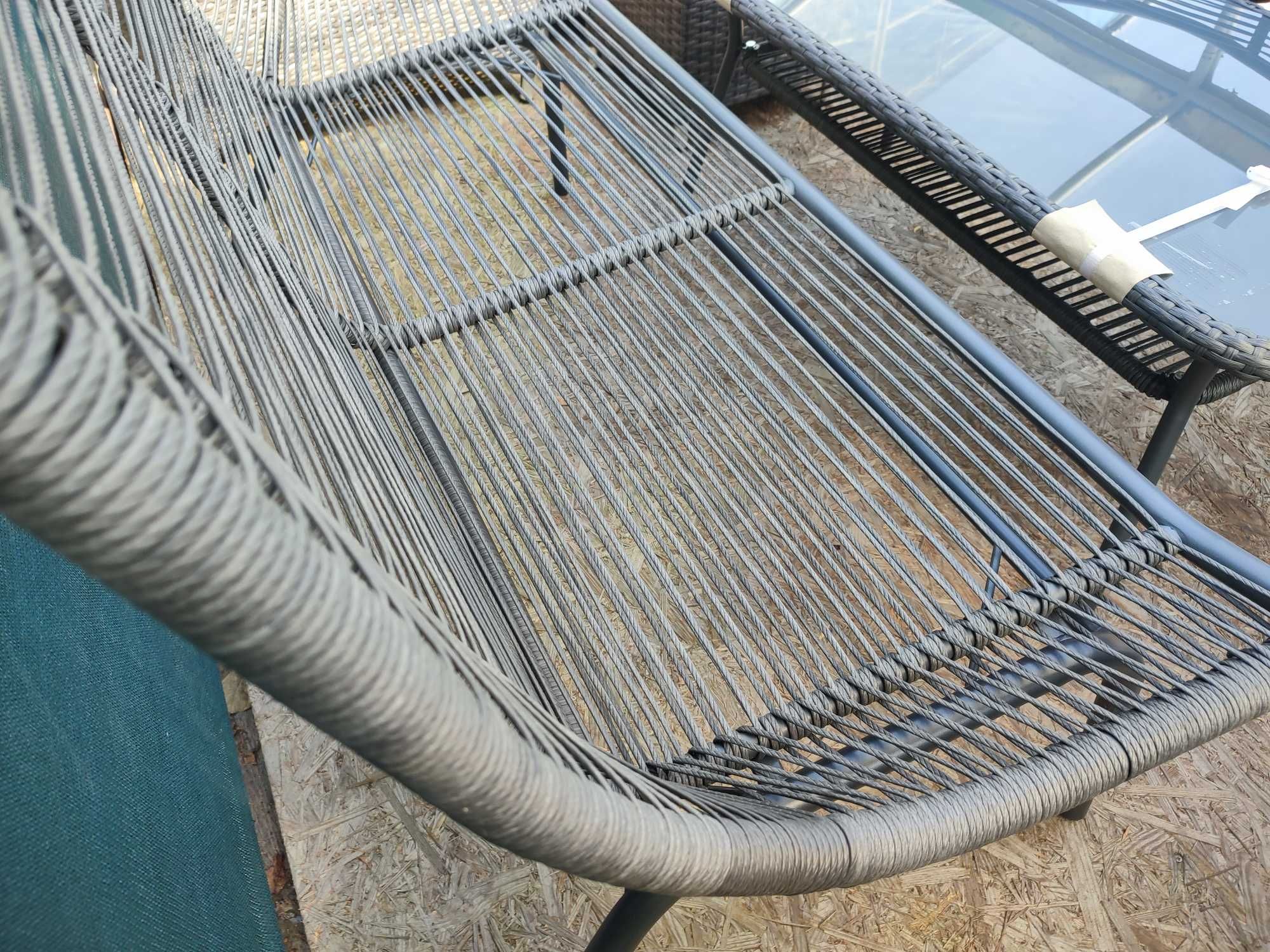 Meble Ogrodowe Venus Sofa 2 Fotele Stolik Technorattan