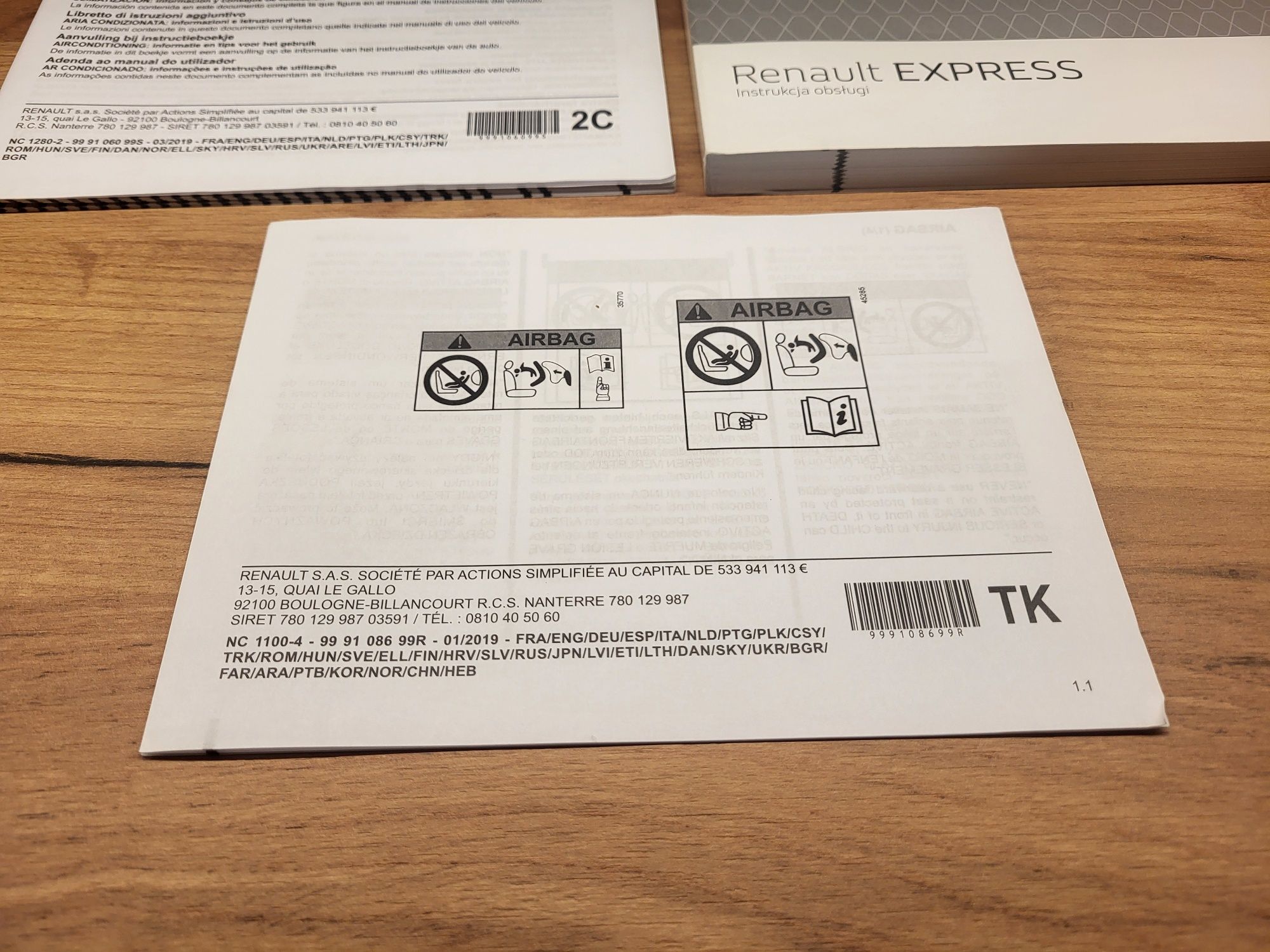 Instrukcja obsługi Renault Express etui PL 09/2020