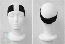 Opaska Materiałowa Antypoślizgowa Lace Front pod perukę czarna