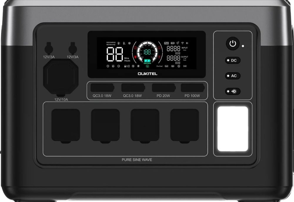 Зарядна станція Oukitel P1000E Plus / 1800 Вт / 1024 Вт⋅год / LiFePO4
