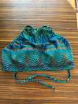 Bikini azul e preto