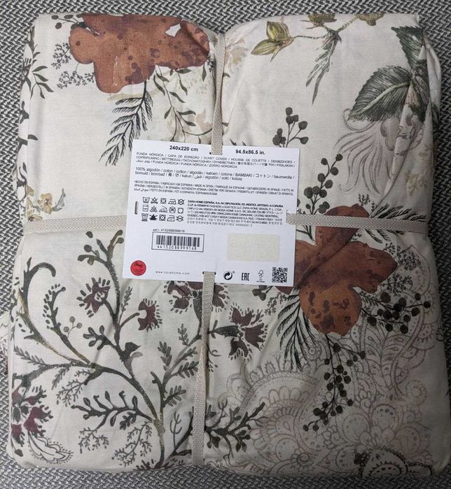 ZaraHome пододеяльник King size 240 * 220 см Хлопок