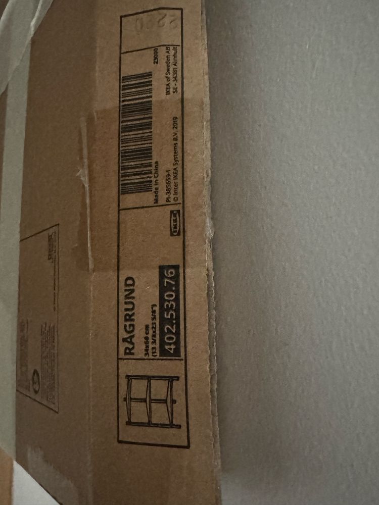 Ikea RAGRUND Estante p/lavatório/canto, bambu, 34x60 na embalagem nova
