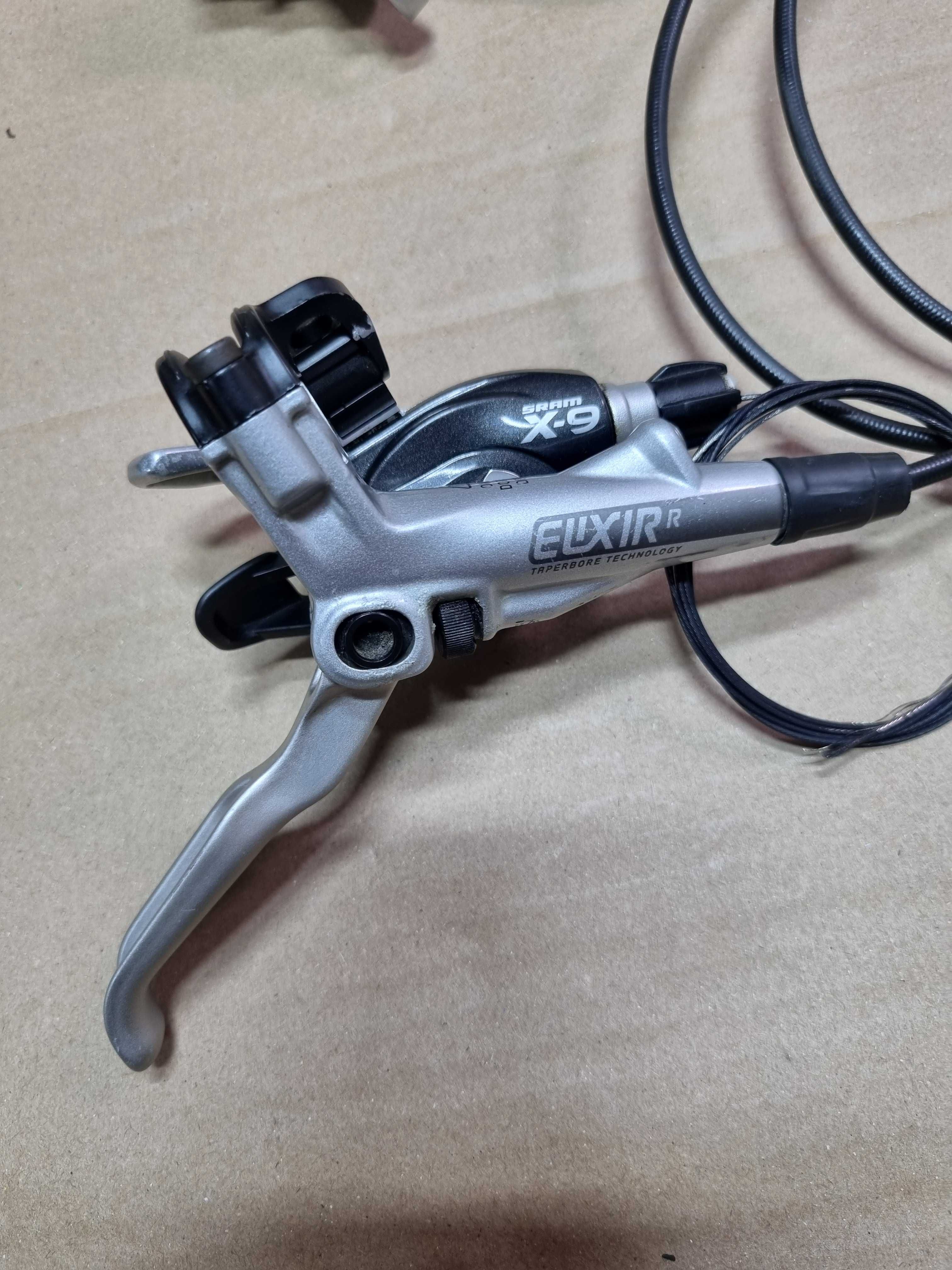 Hamulce hydrauliczne Avid Elixir R plus manetki Sram X-9