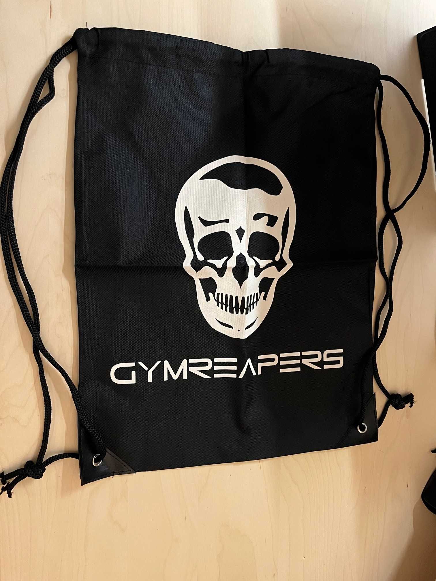 Joelheiras premium GymReapers pretas – novinhas em folha (tamanho L)