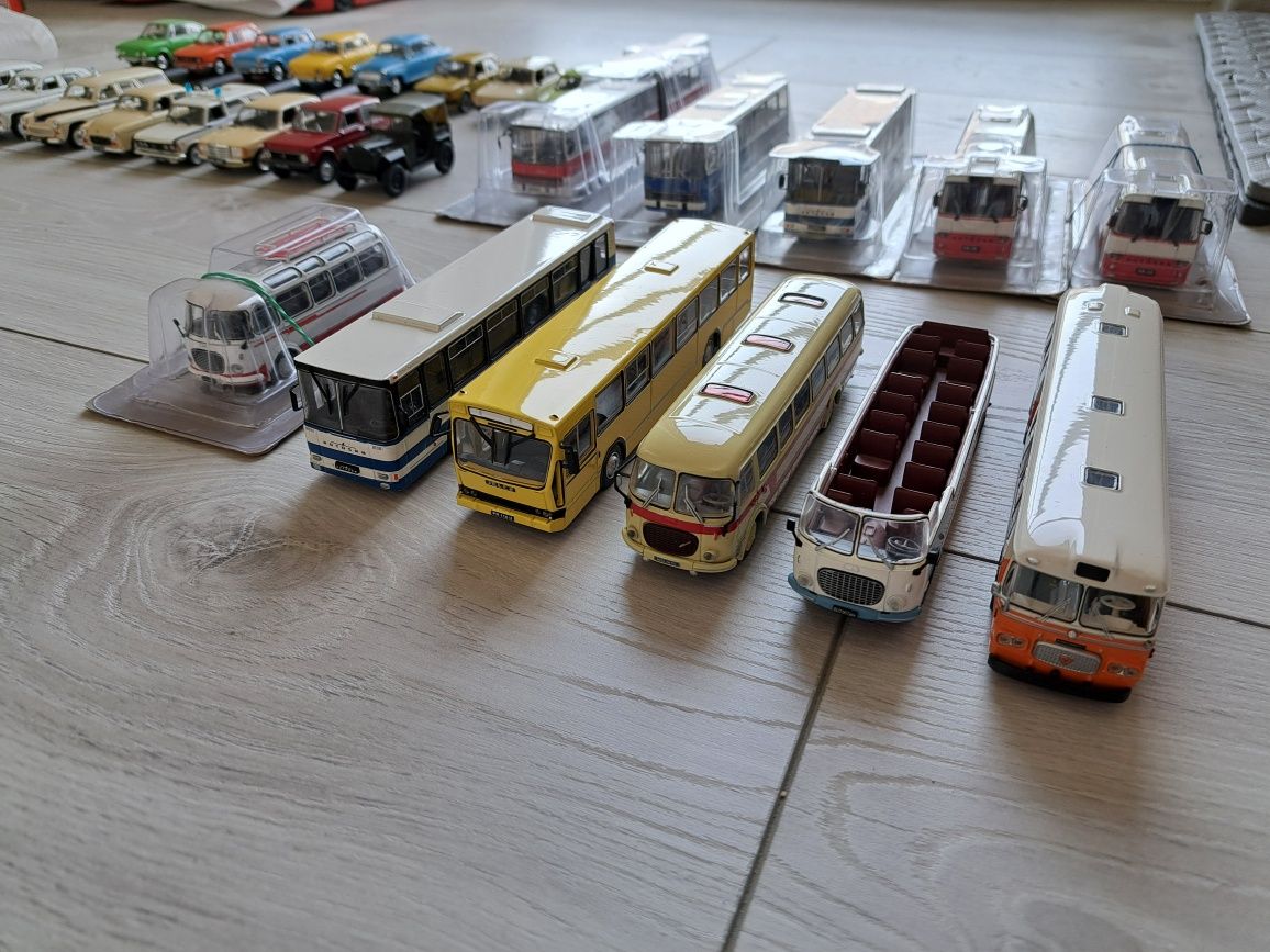 Modele kultowe ciężarówki autobusy auta prl deagostini modele 1:43