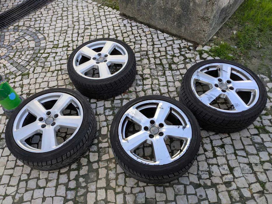 Jantes e pneus de 18 polegadas para Audi