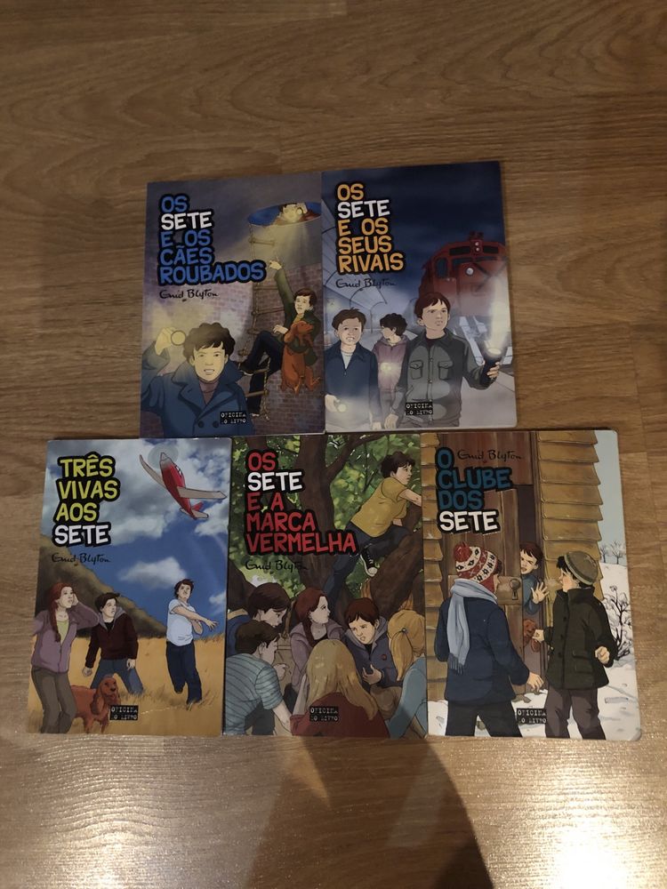 Livros da coleção Os Sete
