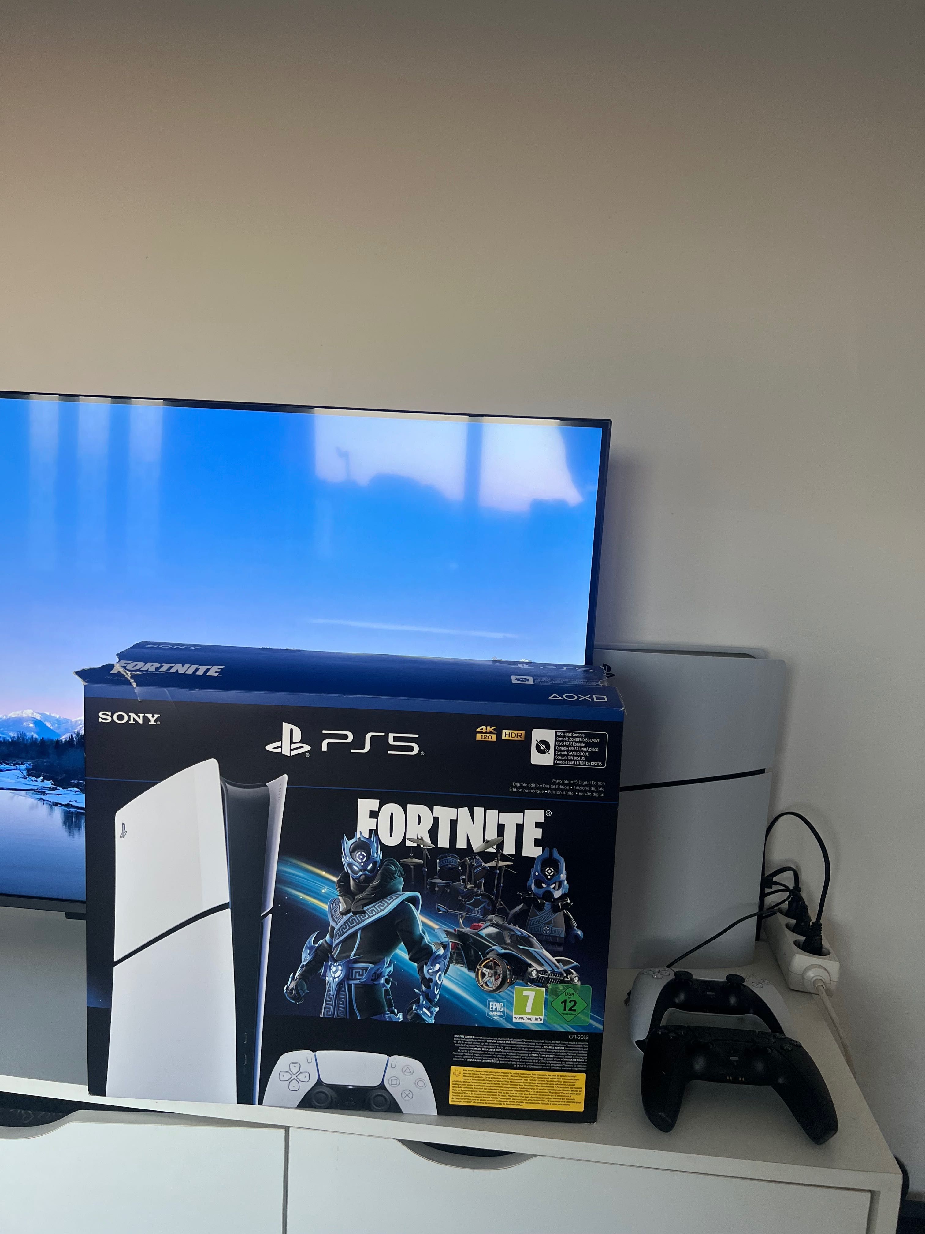 Ps5 digital com 2 comandos