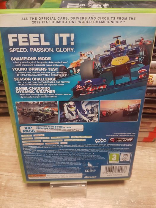 F1 2012 XBOX 360, Sklep Wysyłka Wymiana