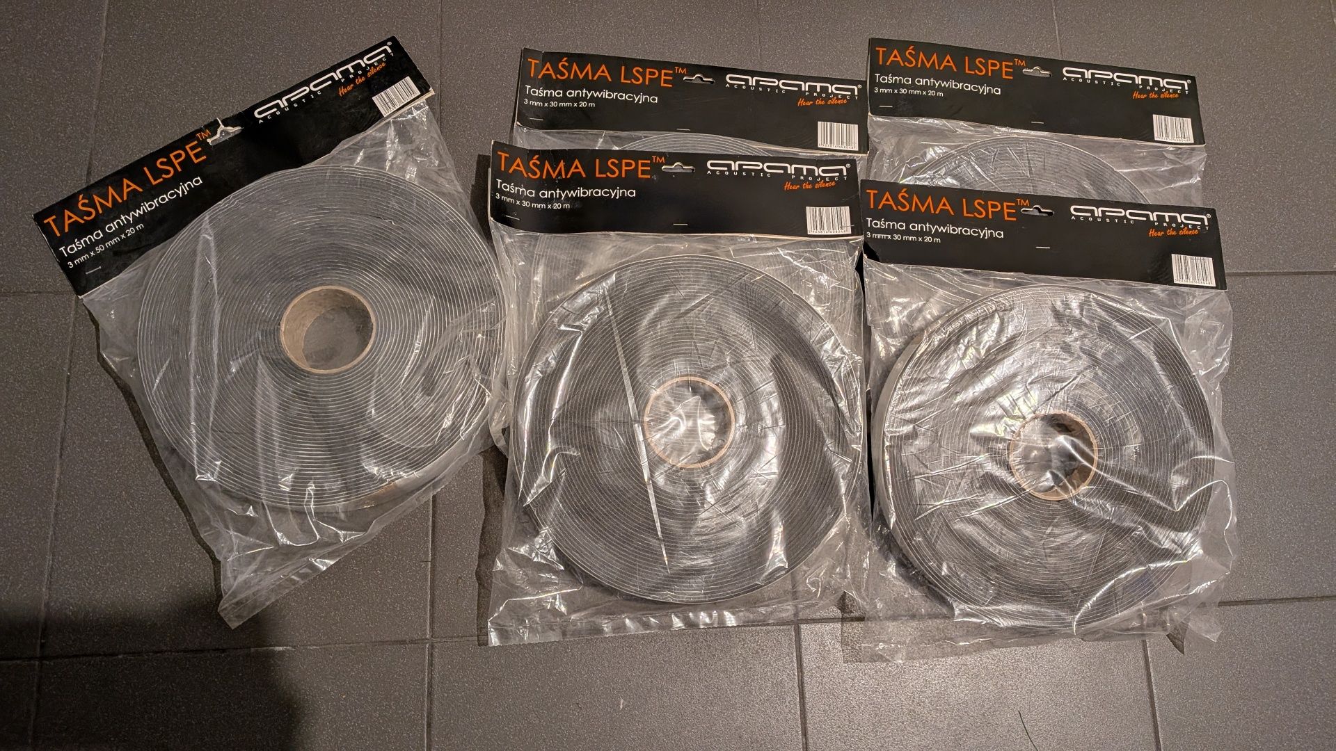 Taśma antywibracyjna, taśma LSPE, taśma do wygłuszenia