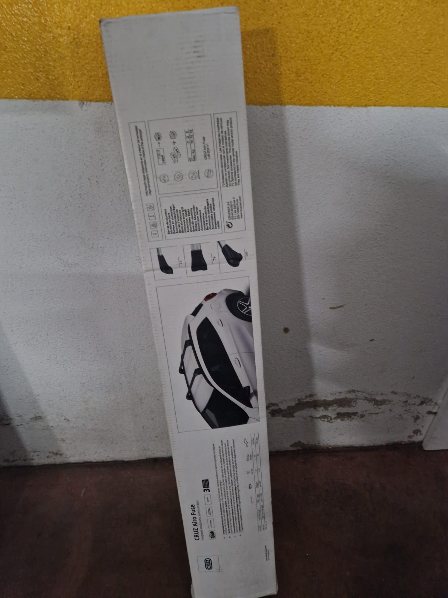 Barras tejadilho carro. Preço original 220€