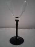 Copo de cocktail, com base e pé preto - Luminarc, França (Portes incl)