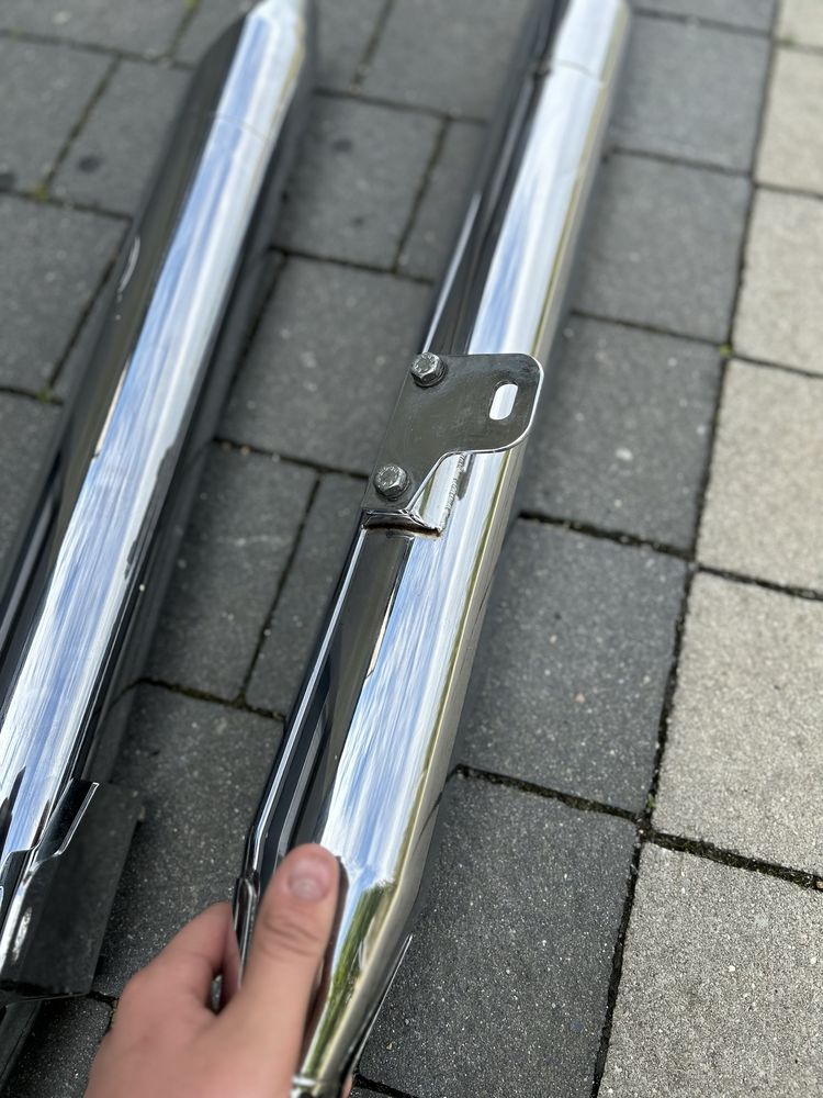 Uklad wydechowy tlumik yamaha xvs 650 drag star silver tail